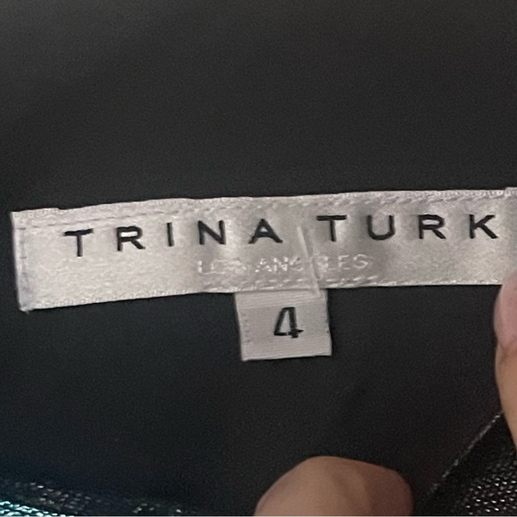 Trina Turk Metallic Multicolor Shift Dress 4 Rainbow Evening Party Cocktail - Picture 10 of 12